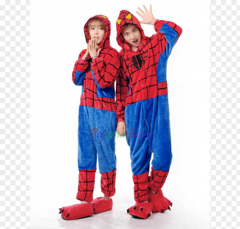 Spider-man Spider-Man Onesie Hoodie Kigurumi Pajamas PNG
