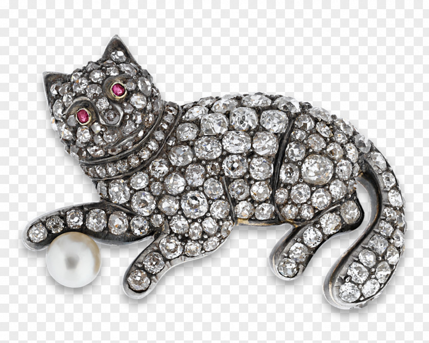 Cat Brooch Jewellery Cartier Diamond PNG