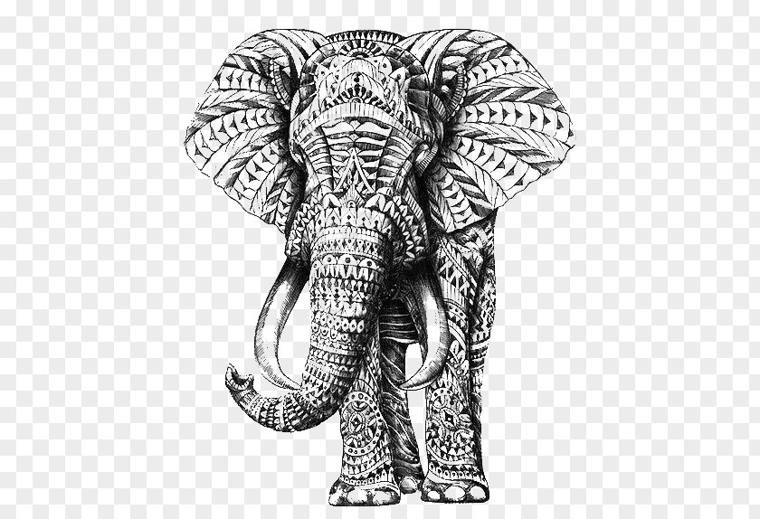 Elephant T-shirt Wall Decal Drawing Tapestry PNG
