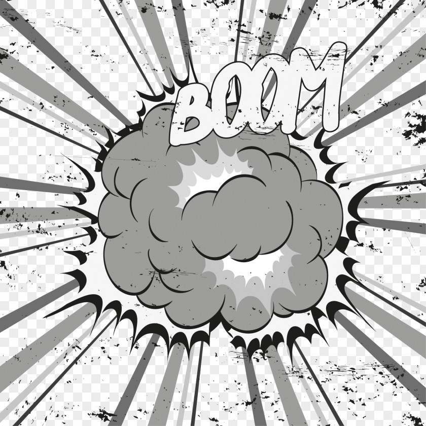 Explosion Cloud Sign Blast!Blast!Blast!My Comics PNG