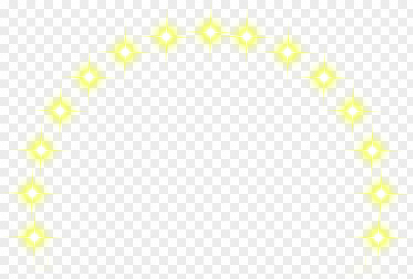Star Light Effect New Year's Decoration Yellow Font PNG