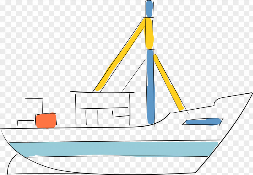 Cartoon Ship Vector Sail Animation PNG