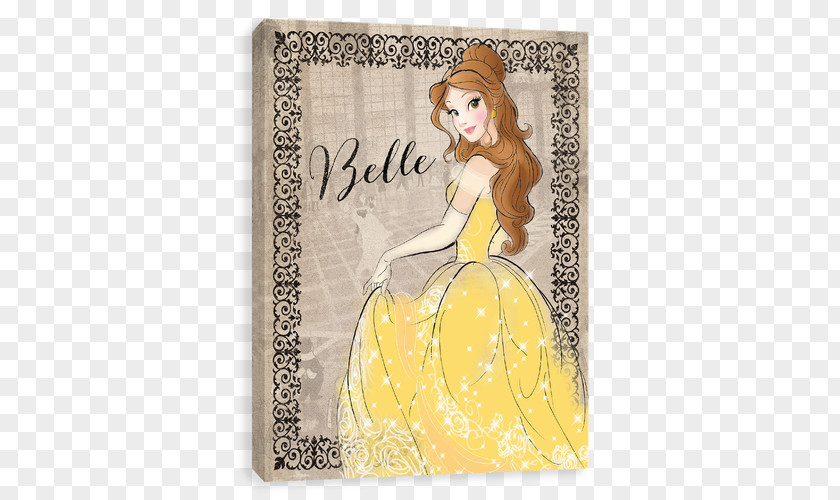 Disney Princess Belle The Walt Company Art Canvas PNG