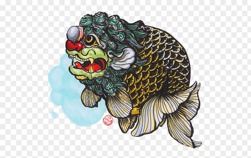 Lion Head Ranchu Ryukin Lionhead Butterfly Koi Art PNG