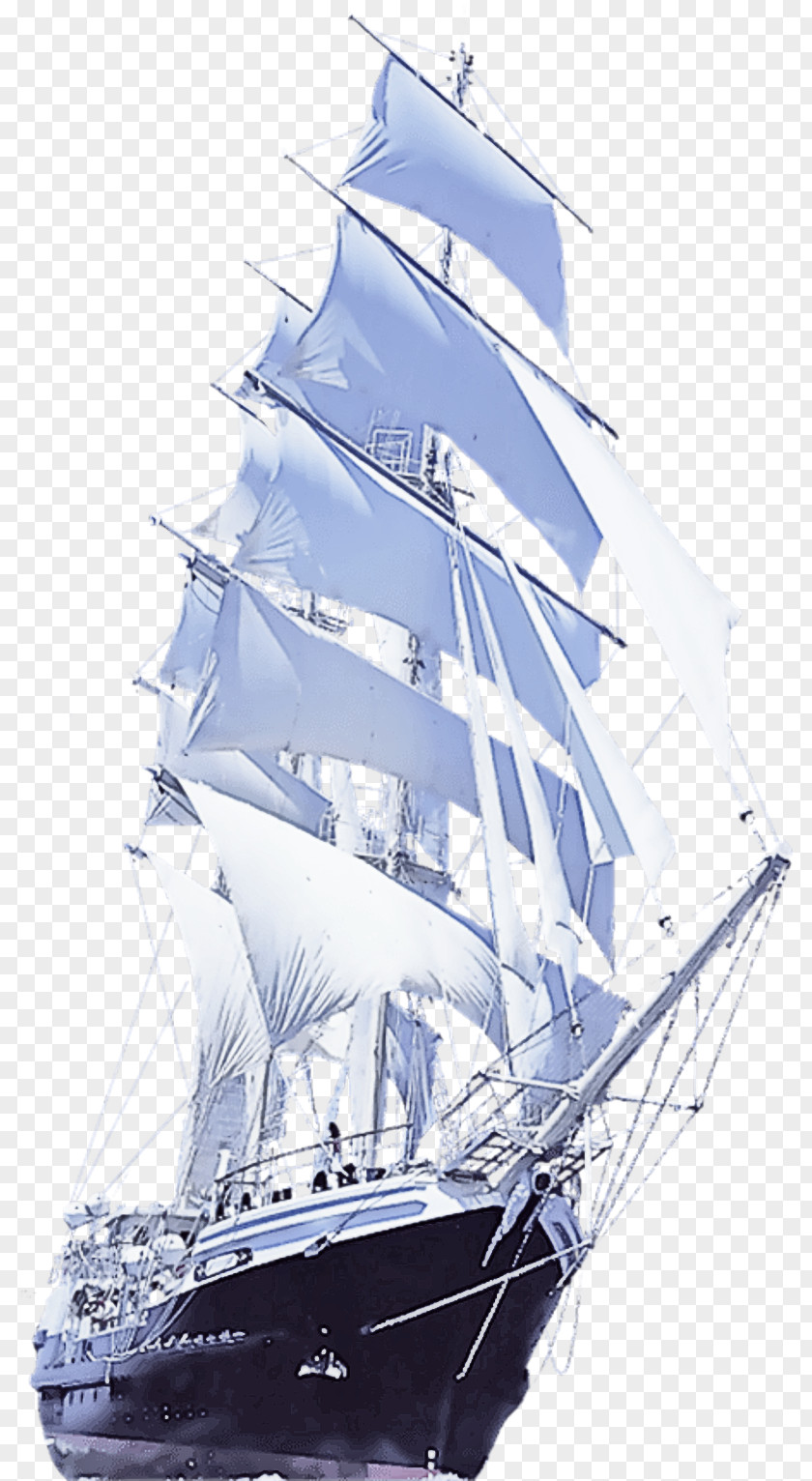 Sailing Ship Tall Full-rigged Vehicle Barquentine PNG