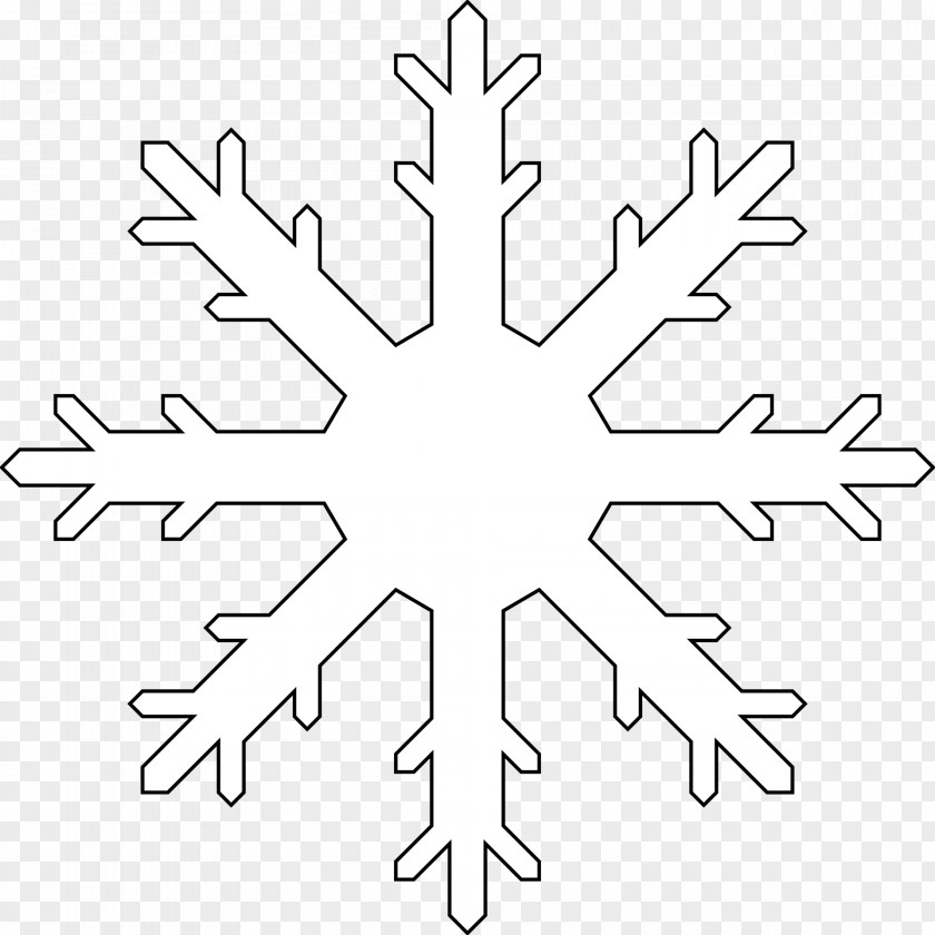 Snow Strands Of Empty Lines Snowflake Clip Art PNG