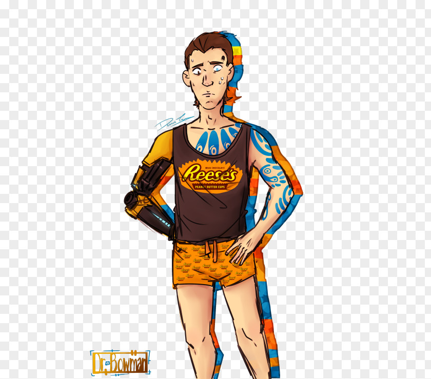 Tales From The Borderlands Reese's Peanut Butter Cups T-shirt Cheerleading Uniforms Pajamas PNG
