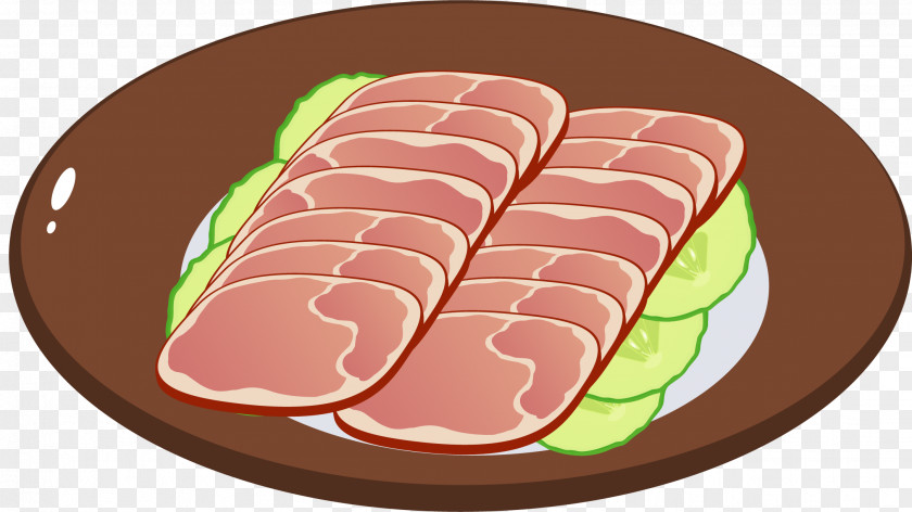 Vector Painted Bacon Sausage And Egg Pie Bacon, Cheese Sandwich Mortadella PNG