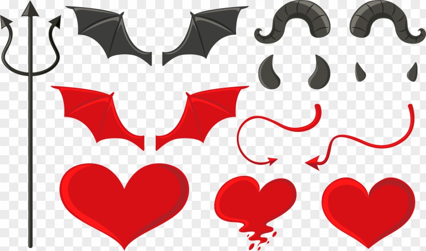 Vector Hand Painted Devil Wings Stock Illustration Royalty-free PNG