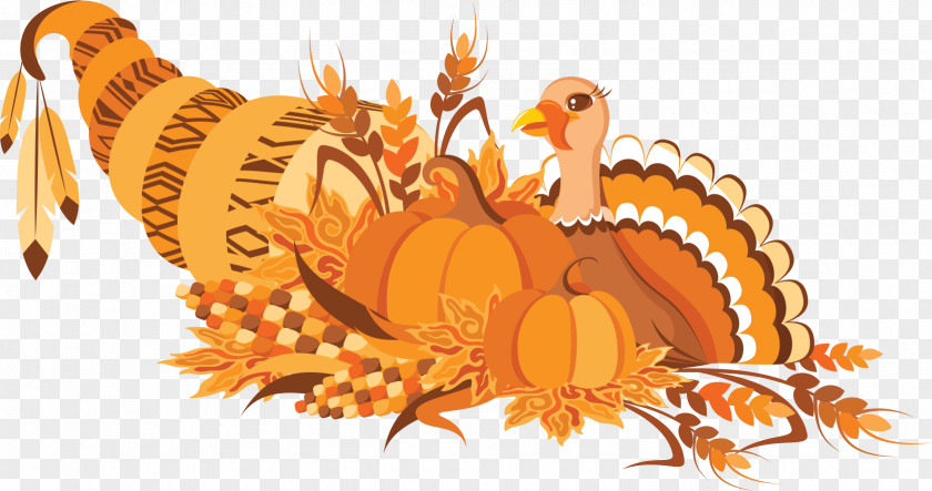 Cartoon Thanksgiving Turkey Day Creatives Dinner Clip Art PNG