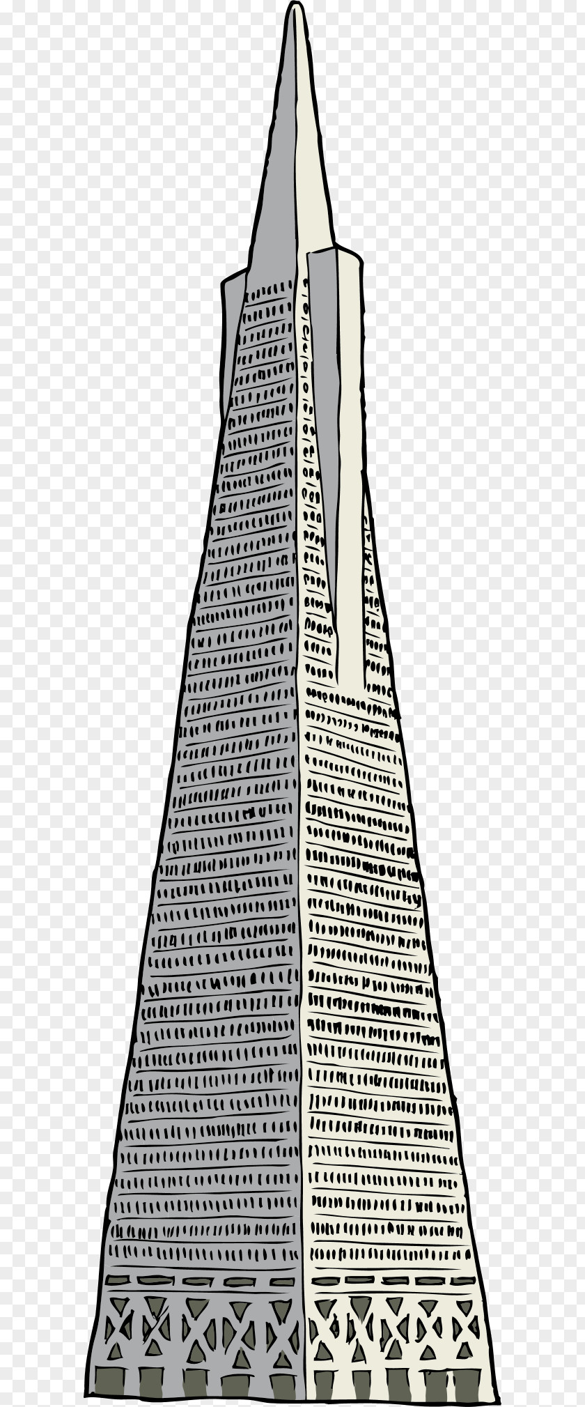 Famous Buildings Transamerica Pyramid Building Clip Art PNG