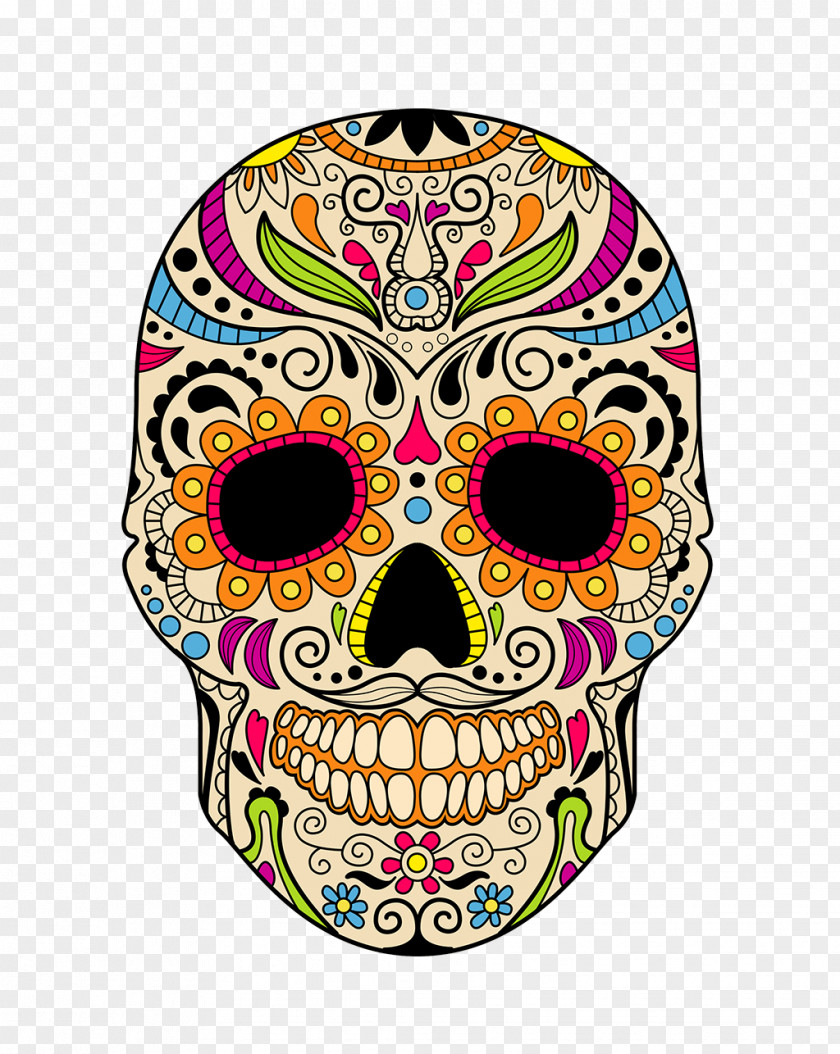 Skull Mexican Cuisine Calavera Day Of The Dead Mexico Vector Graphics PNG