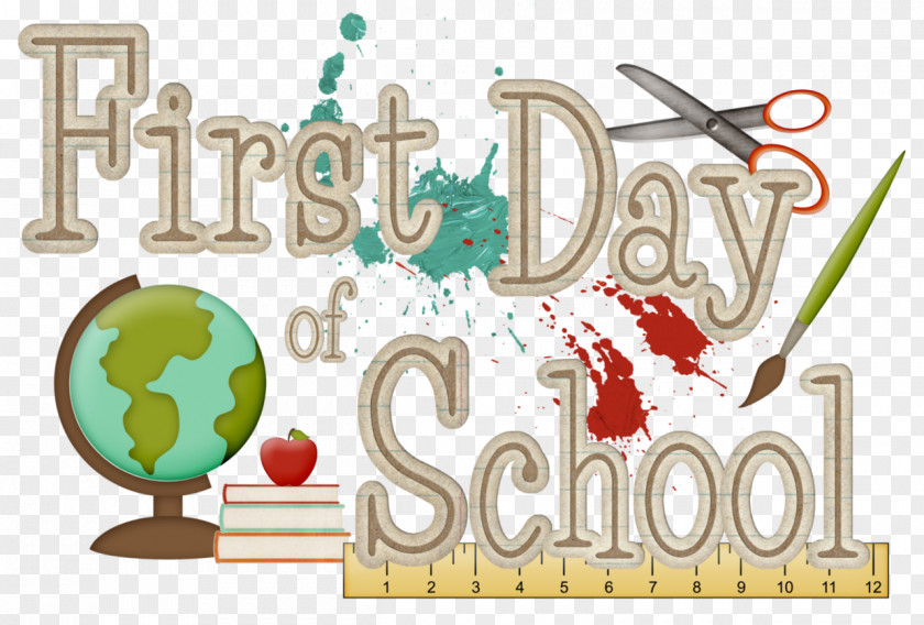 Back To School First Day Of Drawing Clip Art PNG