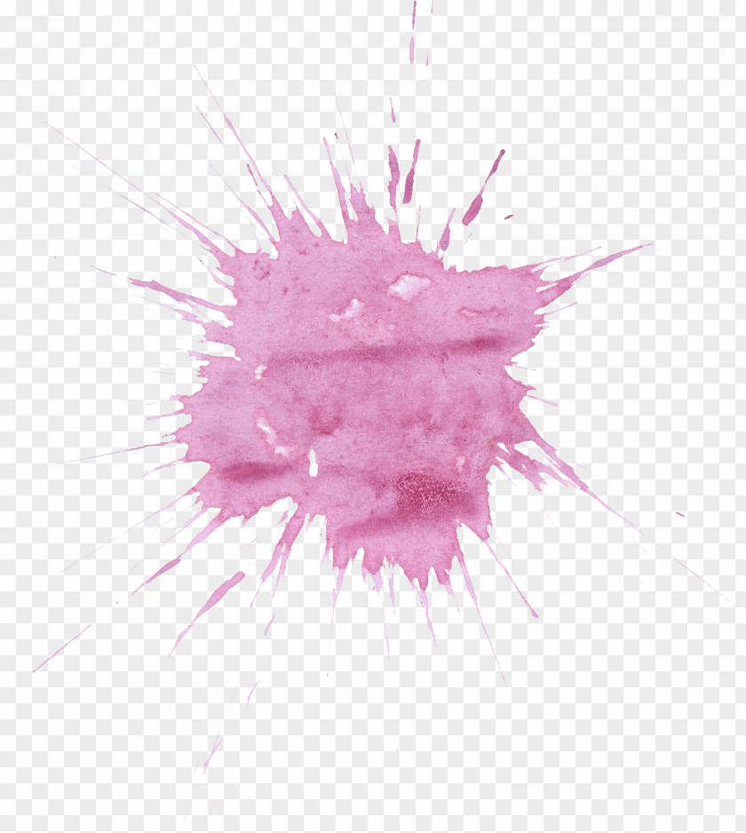 Blue Watercolor Painting Purple Magenta PNG