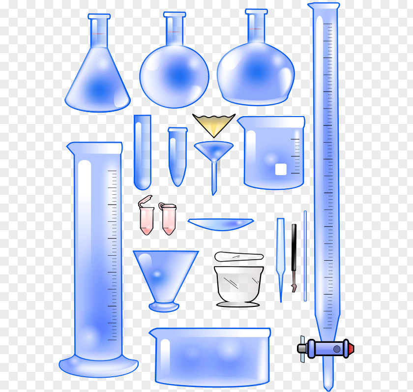 Laboratory Glassware Chemistry Flasks PNG