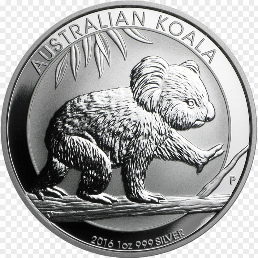 Silver Coin Perth Mint Platinum Koala Bullion PNG