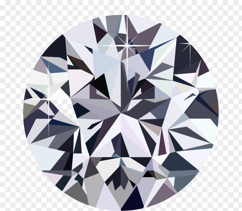 Vector Round Diamonds Flash Diamond Gemstone Clip Art PNG