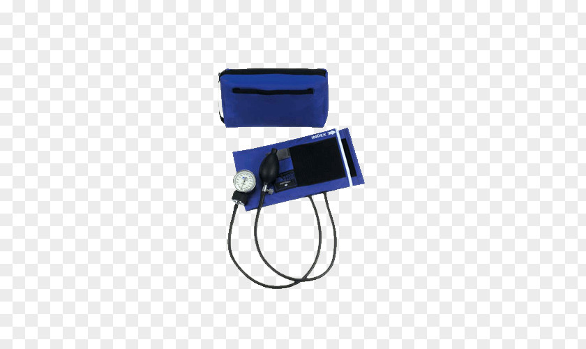 Blue Stethoscope Electric Sphygmomanometer Cobalt Technology PNG