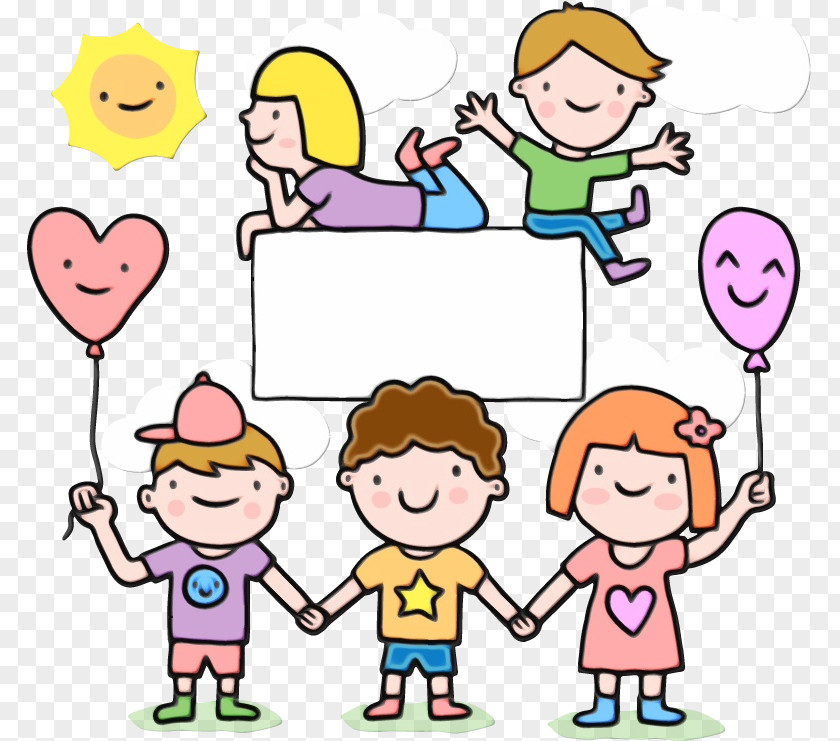 Finger Cheek Cartoon People Child Playing With Kids Sharing PNG