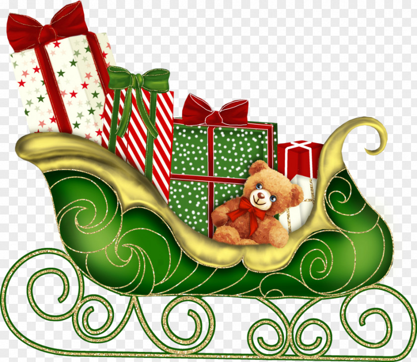 Mall Decoration Santa Claus Christmas Graphics Clip Art Day Sled PNG