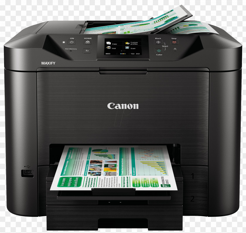 Multifunction Multi-function Printer Inkjet Printing Small Office/home Office Canon MAXIFY MB2720 PNG