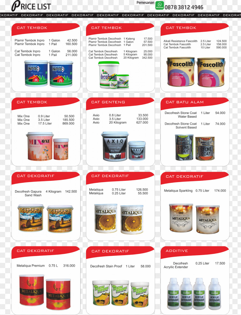 Price List Web Page Brand PNG