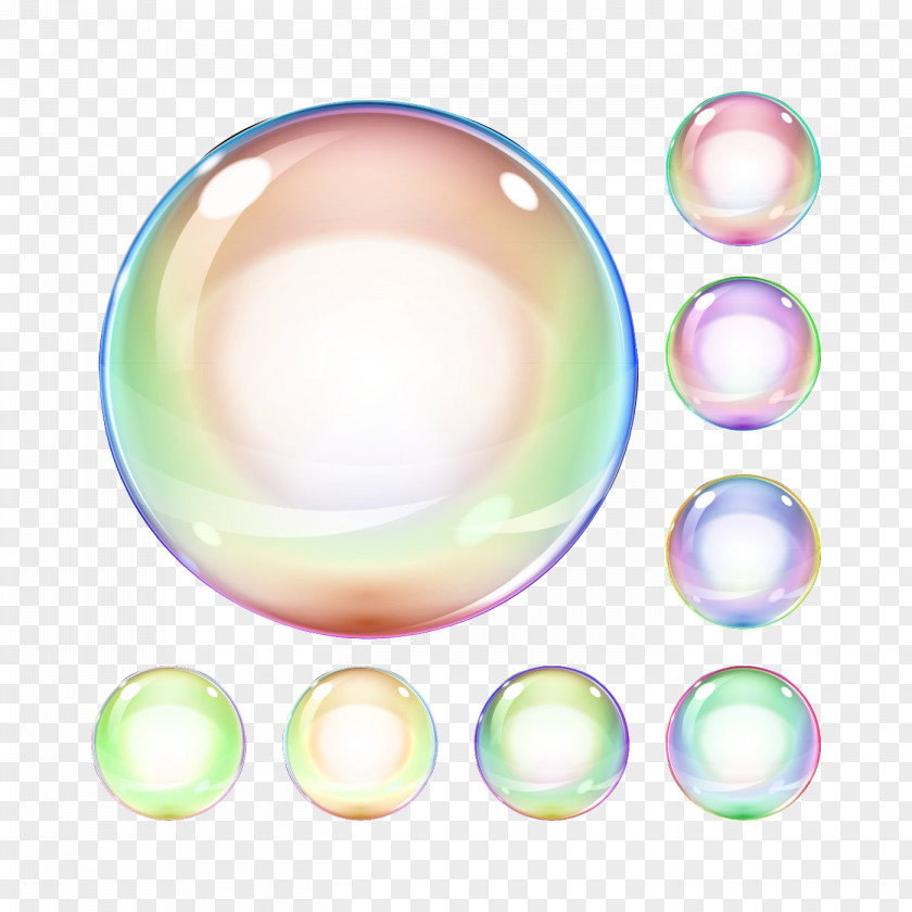 Colored Bubbles Soap Bubble Color PNG