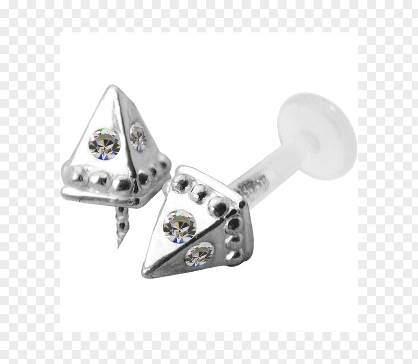 Diamond Earring Labret Lip Piercing Body Jewellery PNG