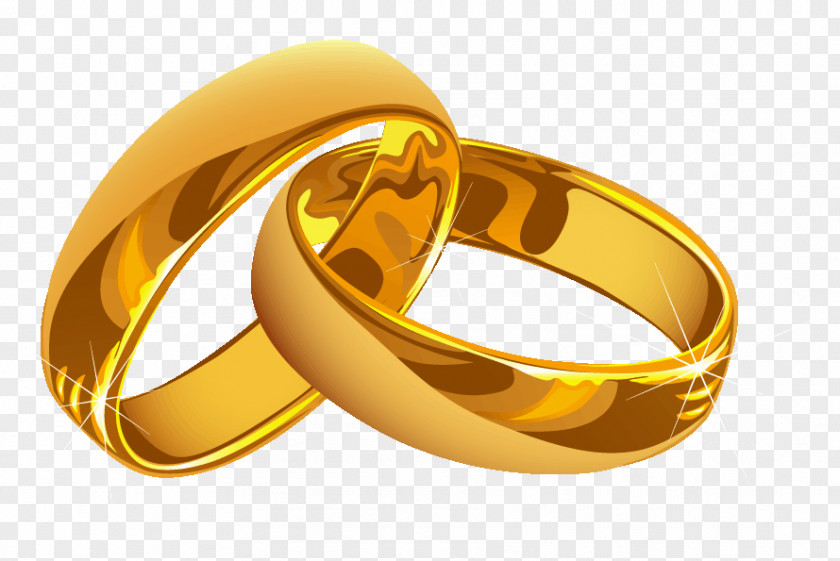 Dream Ring Wedding Invitation Gold PNG