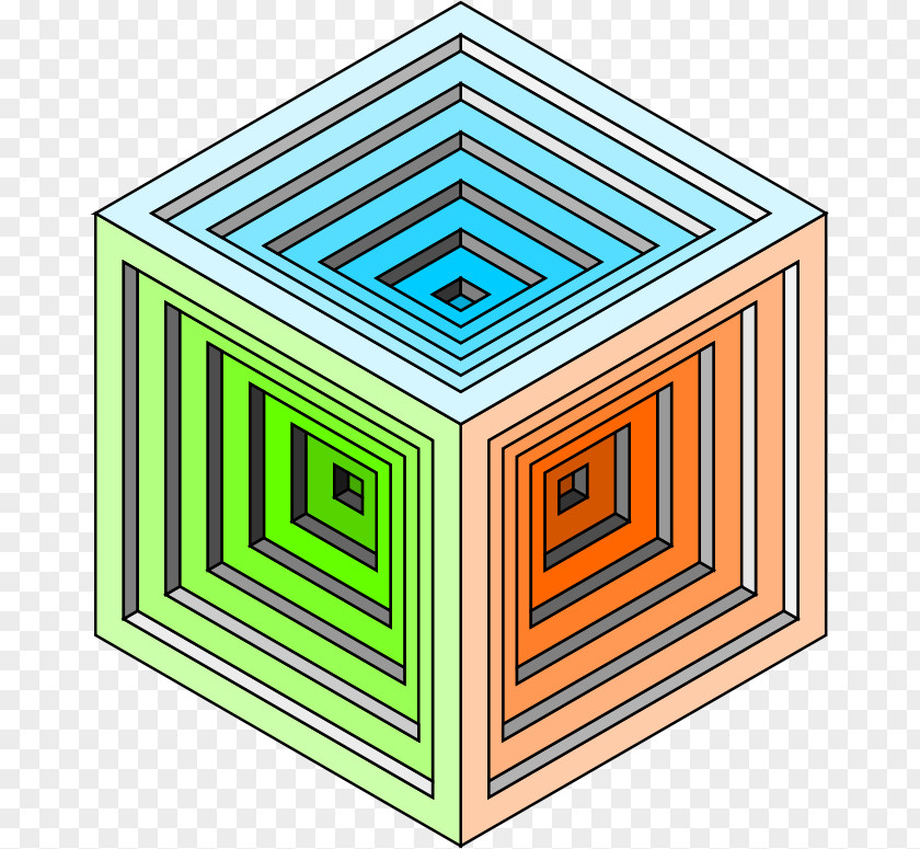 Engraved Cube Drawing Three-dimensional Space Clip Art PNG