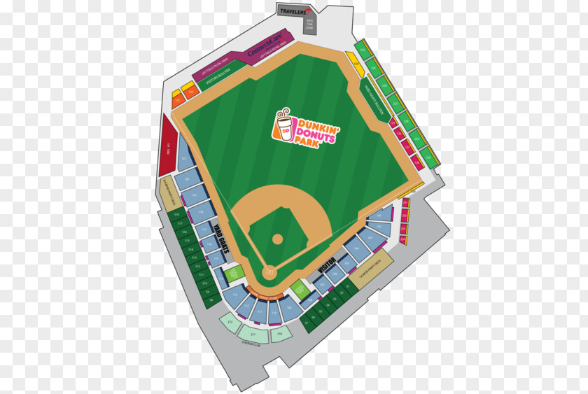 Mock Showcase Dunkin' Donuts Park Hartford Yard Goats Roberto Clemente Night With Fireworks Rentschler Field Stadium PNG