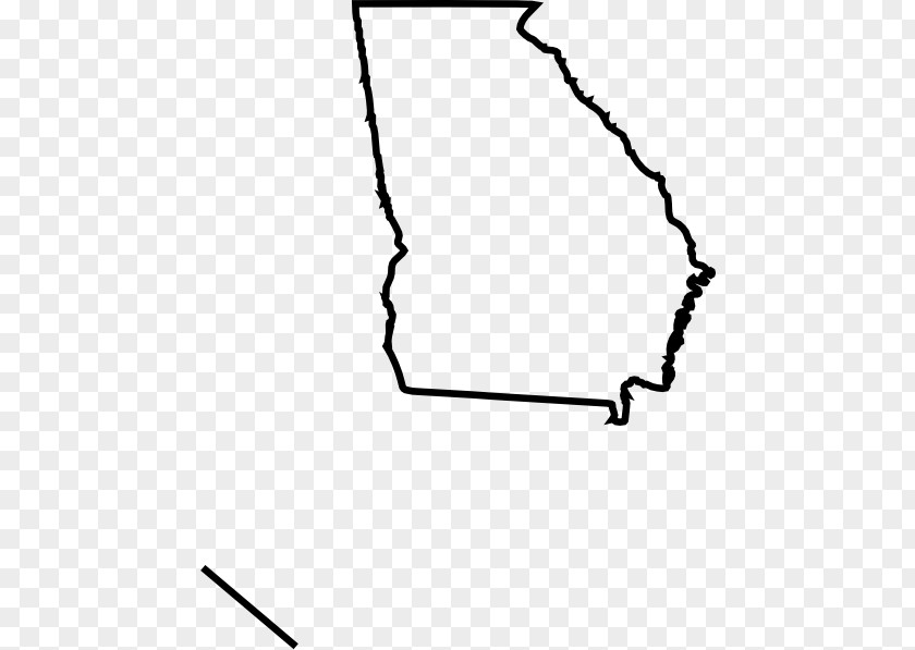Outline Flag Of Georgia Ridge-and-Valley Appalachians Map Clip Art PNG