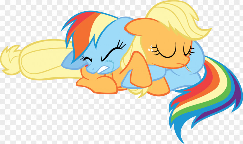 Solemn Vector Applejack Rainbow Dash Fluttershy Pony Hug PNG