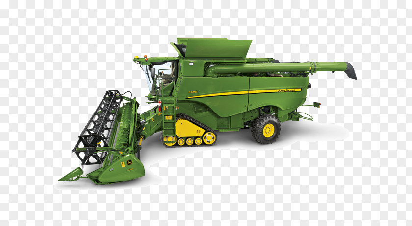 Tractors John Deere Combine Harvester Reaper Machine Agriculture PNG