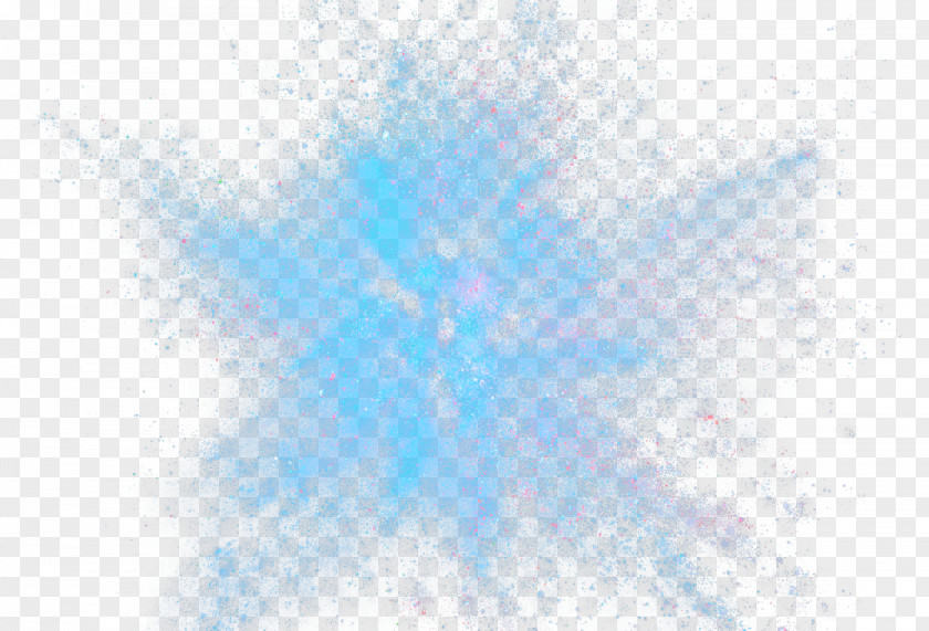 Women's Explosion Dust Blue Symmetry Sky Textile Pattern PNG