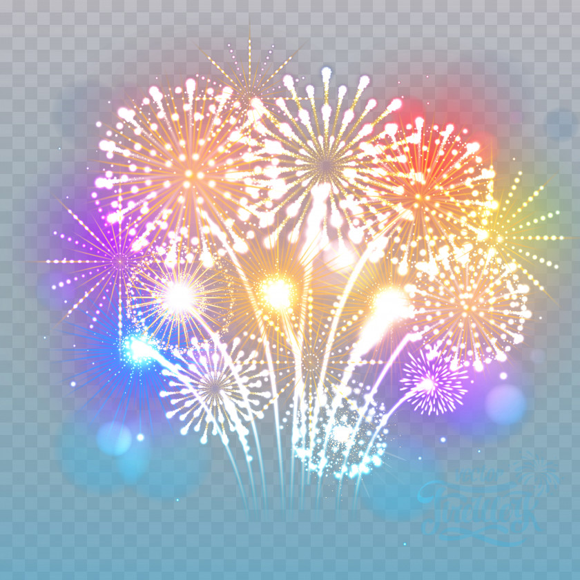 Brilliant Fireworks Display Cakes Euclidean Vector PNG