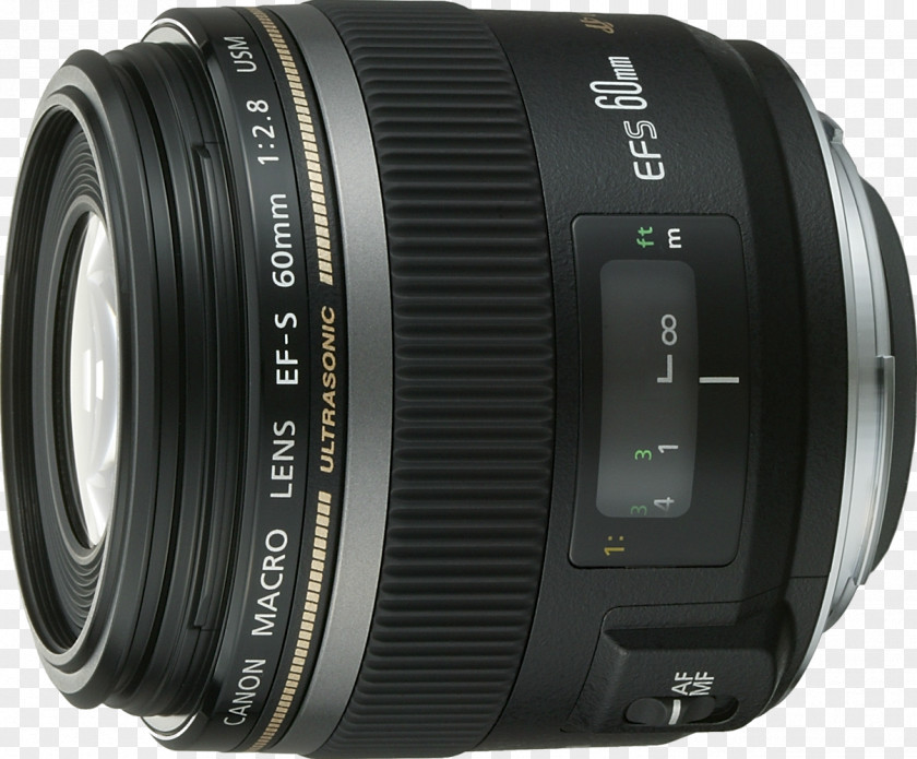 Camera Lens Canon EF Mount EF-S EOS 60mm F/2.8 Macro USM PNG