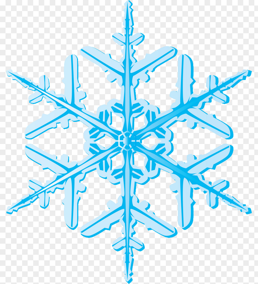 Snowflake Color Blue Ice PNG
