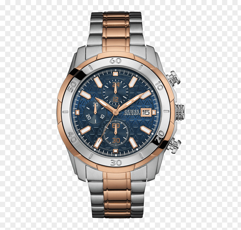 Watch Analog Guess Chronograph Strap PNG