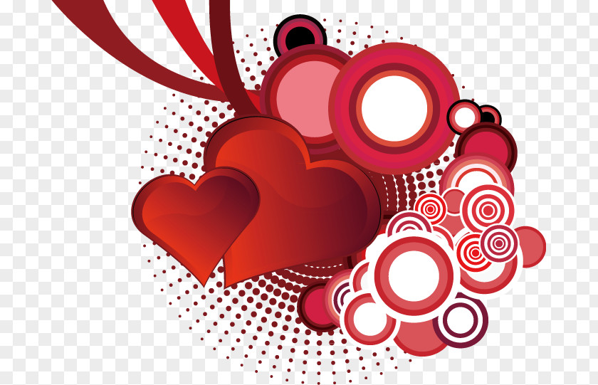 Creative Valentine's Day Valentines Heart Pattern PNG