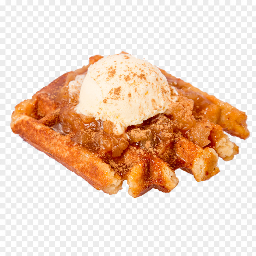 Ice Cream Belgian Waffle Treacle Tart Cuisine PNG
