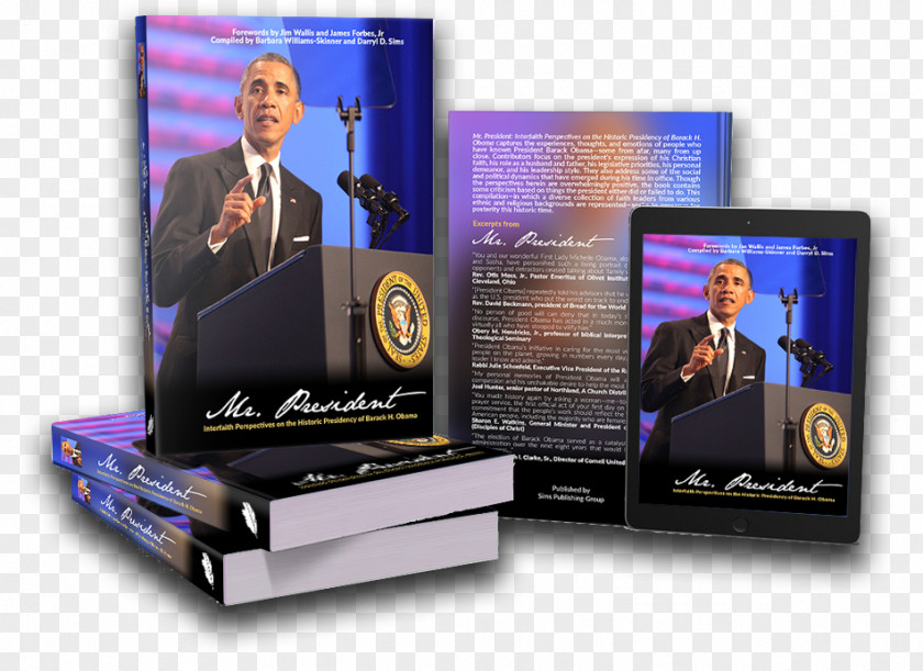 Mr President Of The United States Presidency Barack Obama Book Sims Publishing PNG