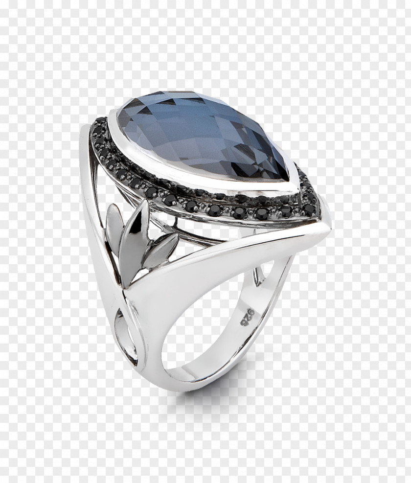 Sapphire Ring Hera Silver Jewellery PNG