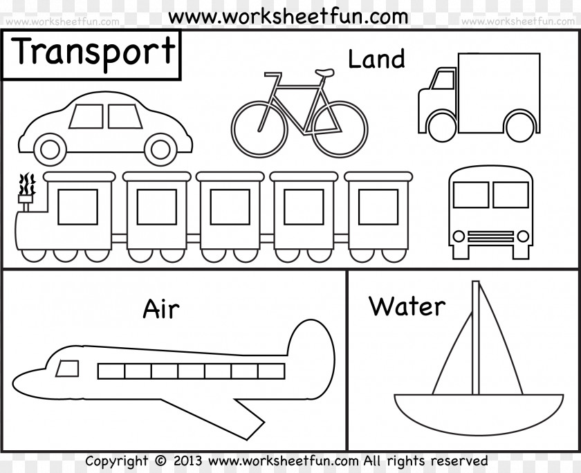 Train Coloring Book Colouring Pages Water Transportation PNG