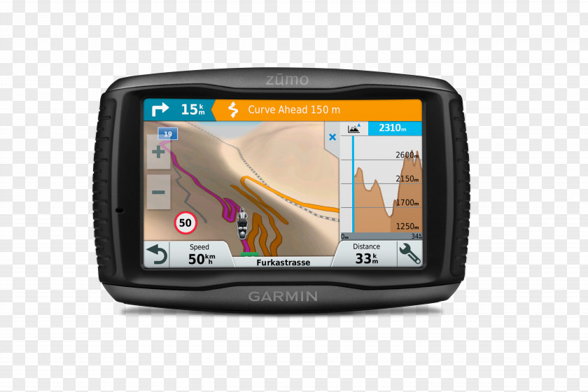 Car GPS Navigation Systems Europe Garmin Zūmo 595 Ltd. PNG