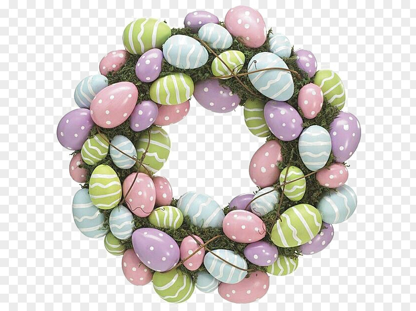 Easter Egg Clip Art Wreath PNG