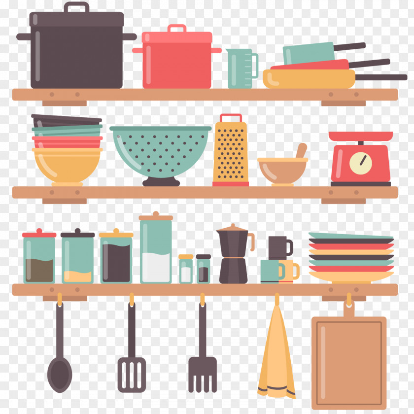 Kitchen Tools Vector Shelf Utensil Interior Design Services House Home PNG