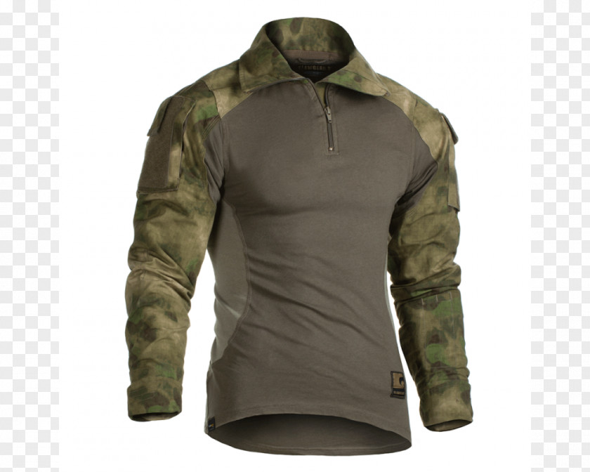 T-shirt Long-sleeved Army Combat Shirt MultiCam PNG