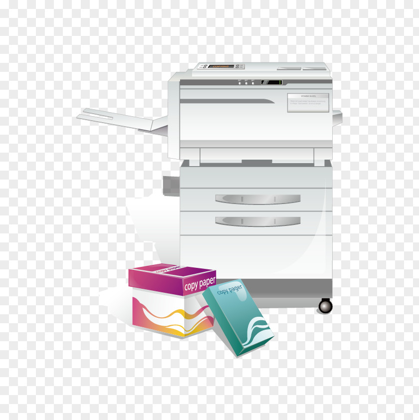 Vector Printer Paper Hewlett Packard Enterprise Photocopier Image Scanner PNG