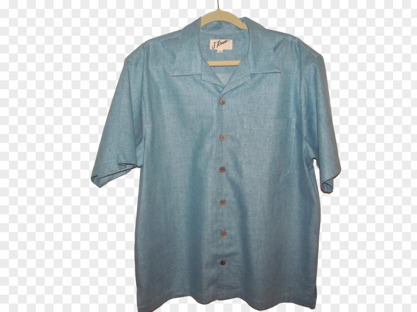 Hawaiian Shirt Blouse Turquoise PNG